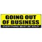 Signmission GOING OUT OF BUSINESS BANNER SIGN closeout save big huge must bankrupt B-72 Going Out Of Business - alternate 1